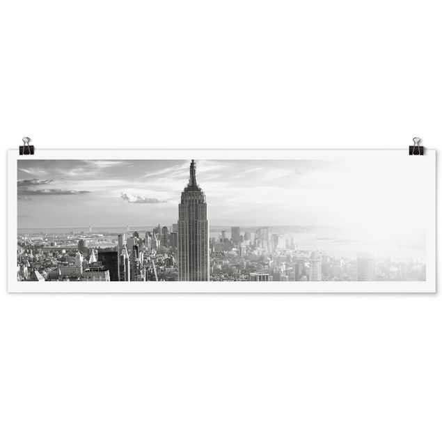 Panoramic poster architecture & skyline - Manhattan Skyline