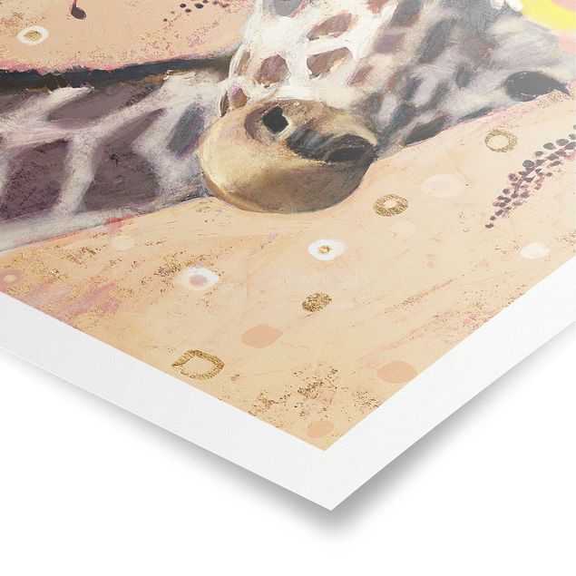 Poster animals - Klimt Giraffe