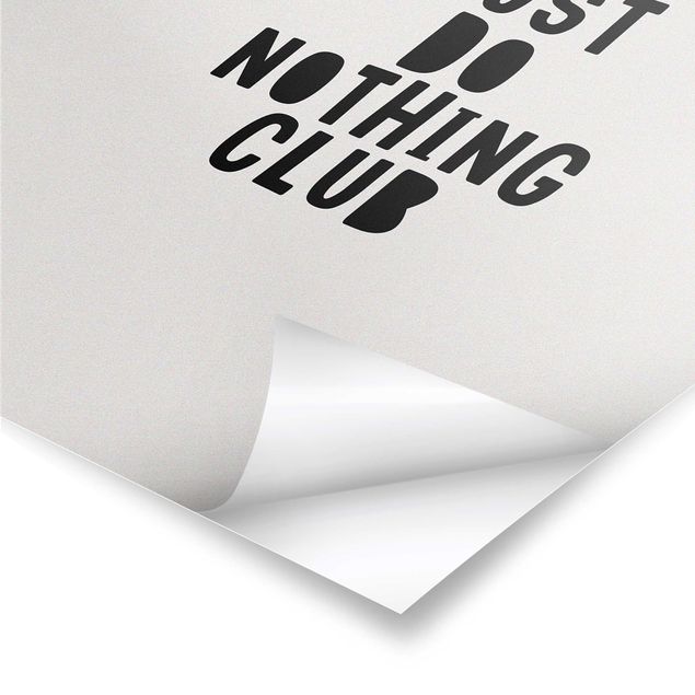 Poster - Do Nothing Club Yellow