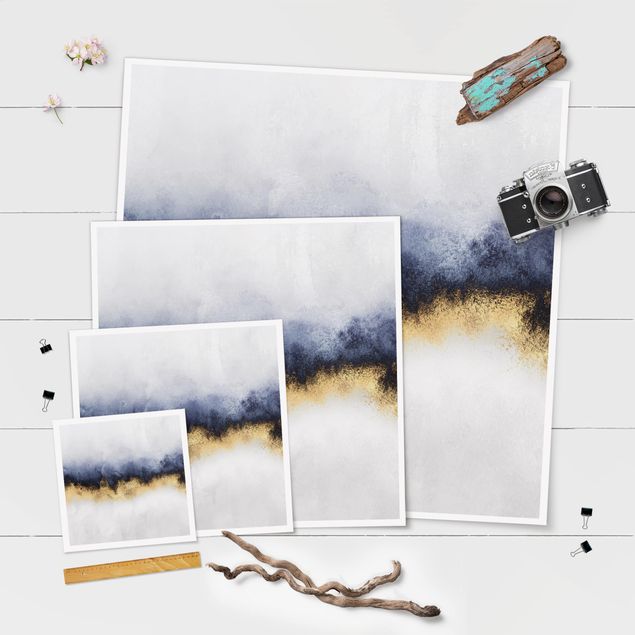 Poster - Cloudy Sky With Gold