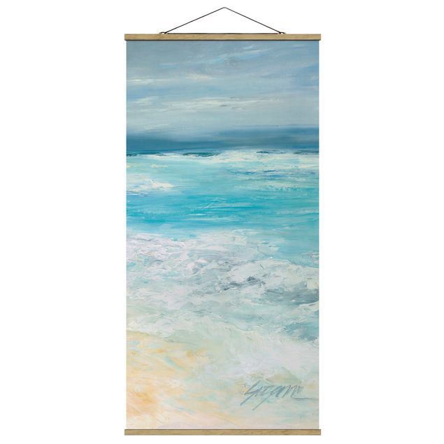 Fabric print with poster hangers - Storm On The Sea II