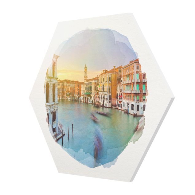 Forex hexagon - WaterColours - Grand Canal View From The Rialto Bridge Venice