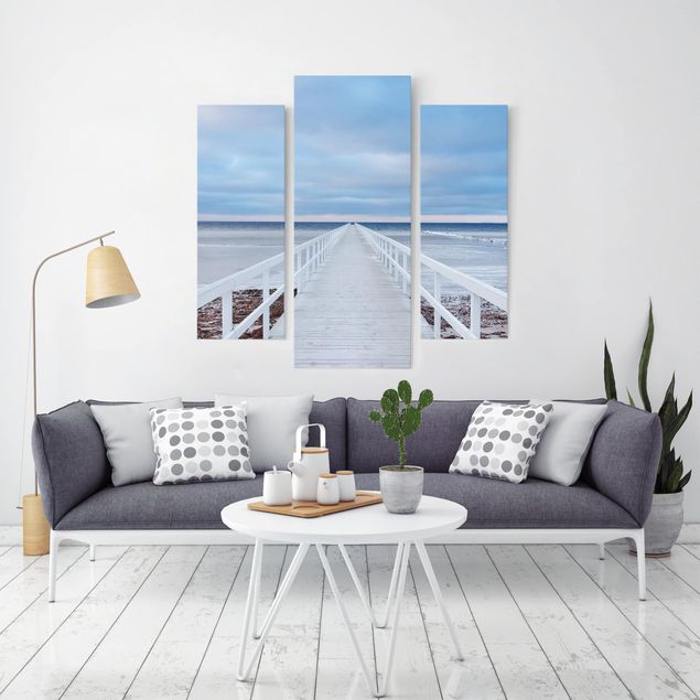 Print on canvas 3 parts - Bridge In Sweden