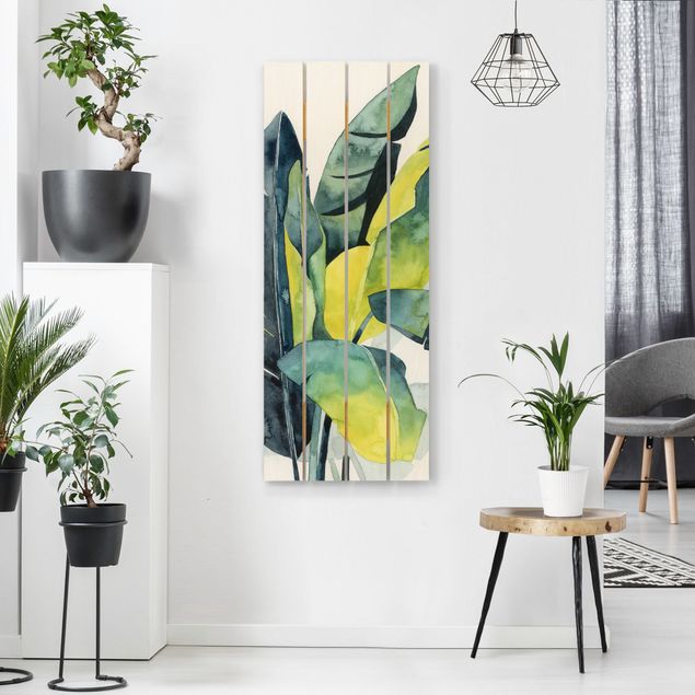 Print on wood - Tropical Foliage - Banana