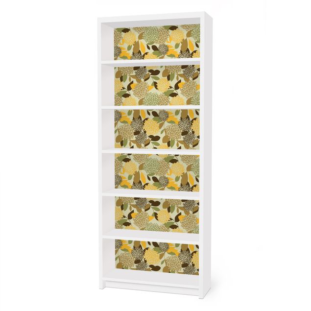 Adhesive film for furniture IKEA - Billy bookcase - Vintage Flowers