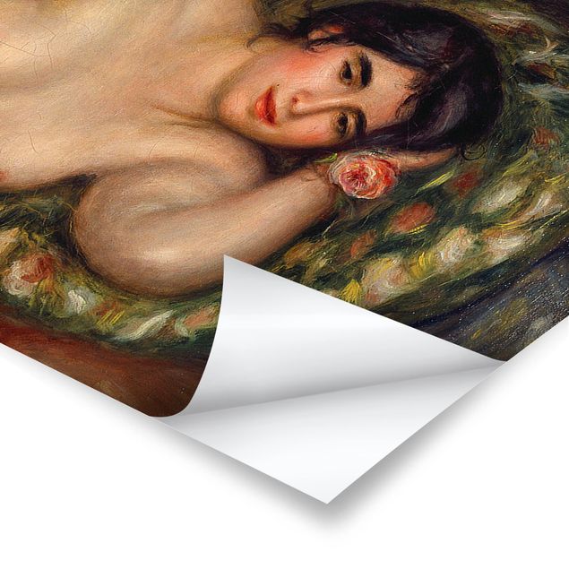Panoramic poster art print - Auguste Renoir - Lying female Nude (Gabrielle)