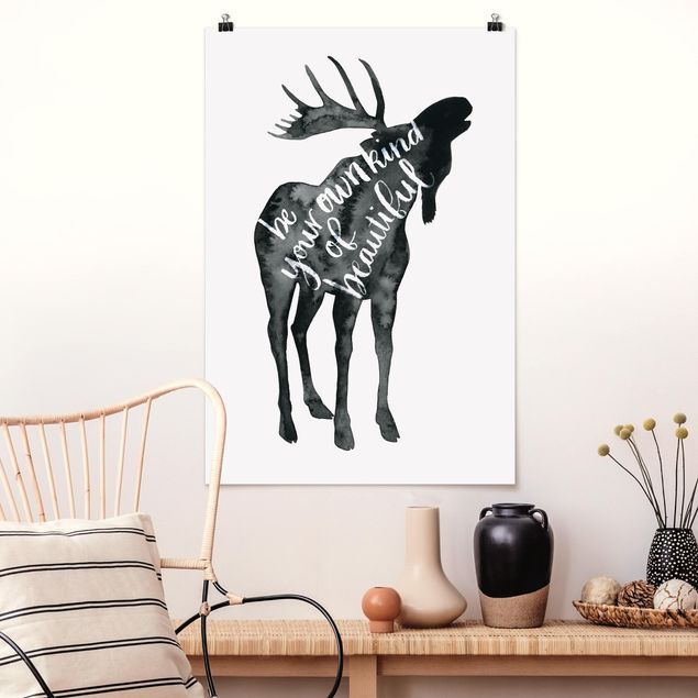 Poster quote - Animals With Wisdom - Elk