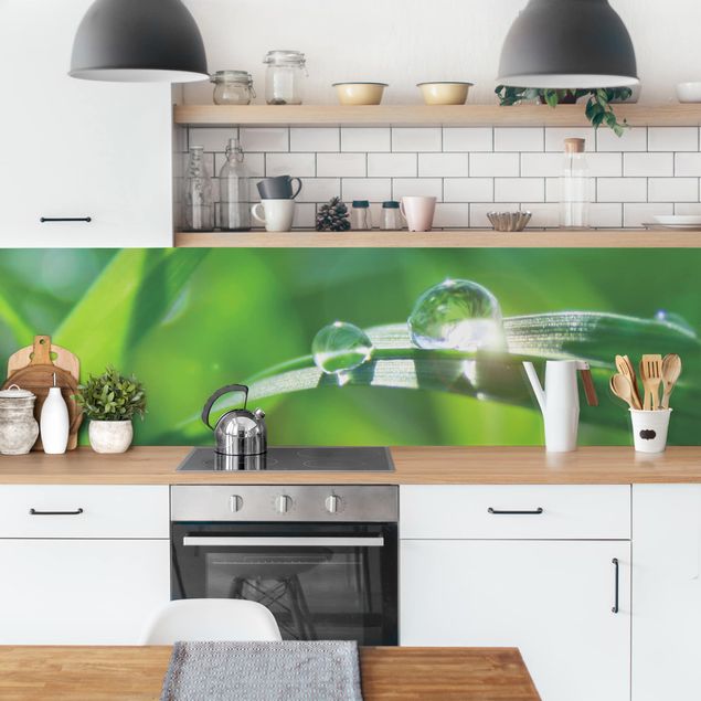 Kitchen wall cladding - Green Ambiance II