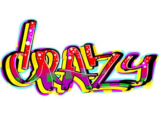 Wall sticker - No.727 Crazy Graffiti