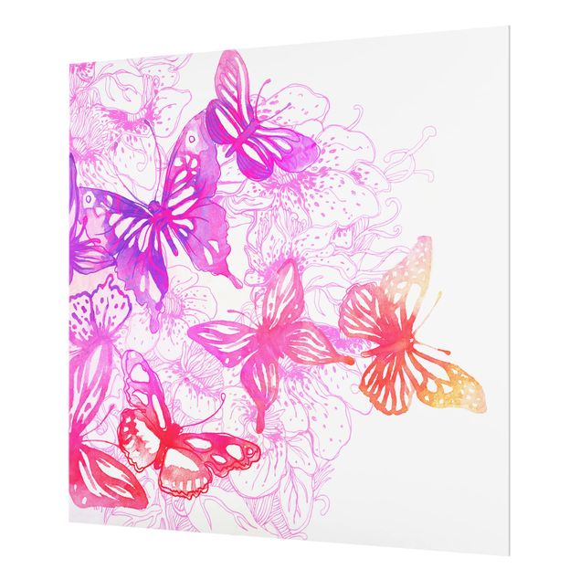 Glass Splashback - Butterfly Dream - Square 1:1