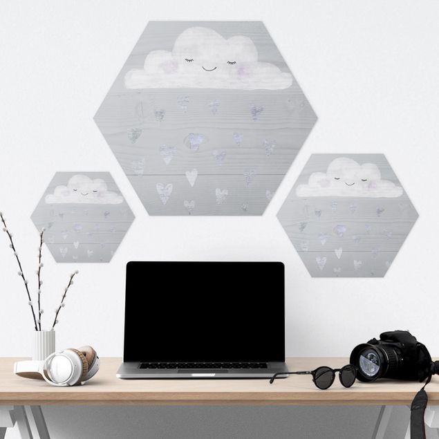 Forex hexagon - Cloud With Silver Hearts