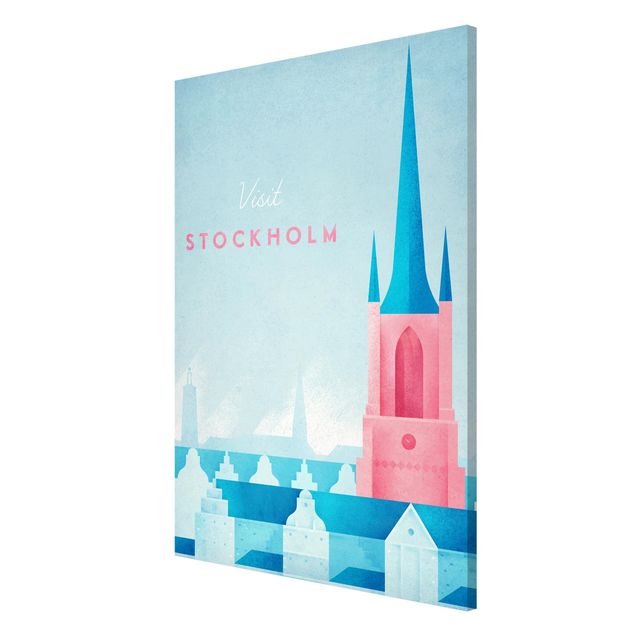 Magnetic memo board - Travel Poster - Stockholm