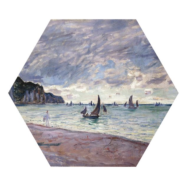 Forex hexagon - Claude Monet - Fishing Boats In Front Of The Beach And Cliffs Of Pourville