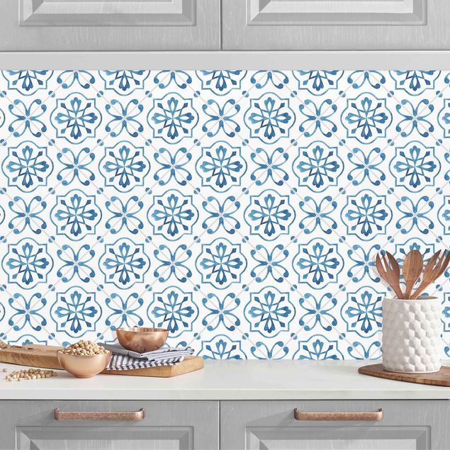 Kitchen splashback patterns Watercolour Tiles - Nazaré