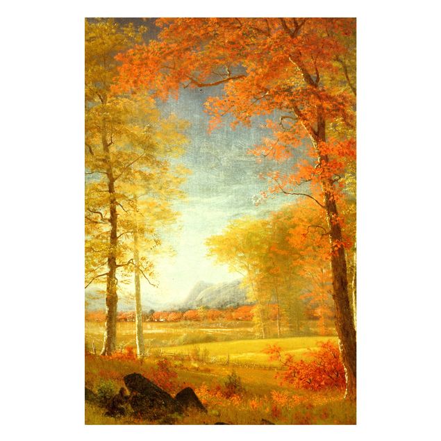 Magnetic memo board - Albert Bierstadt - Autumn In Oneida County, New York
