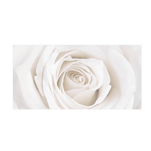 Flower Rugs Pretty White Rose