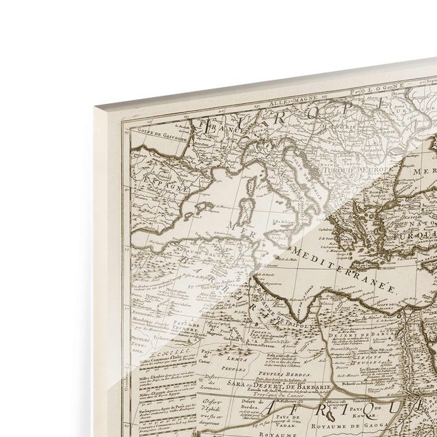 Splashback - Vintage Map The Middle East - Landscape format 4:3