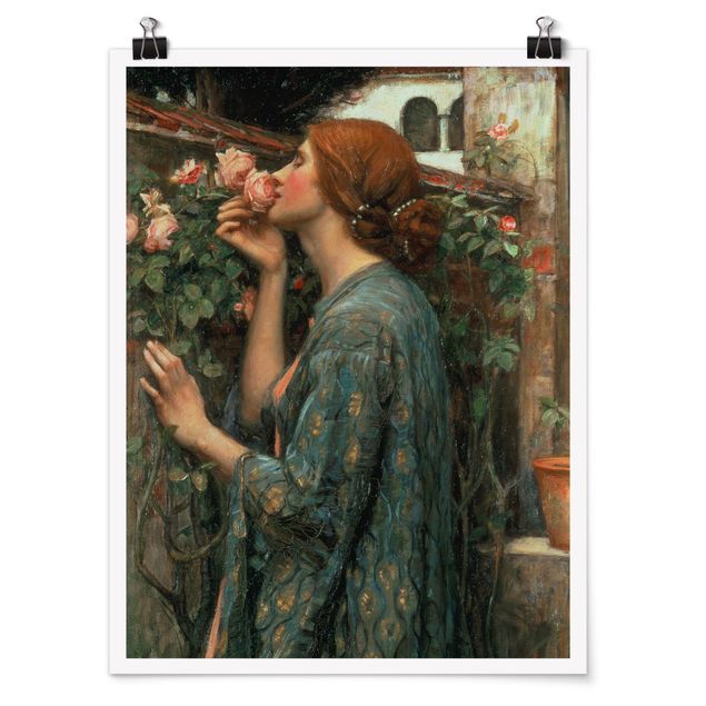 Poster art print - John William Waterhouse - The Soul Of The Rose