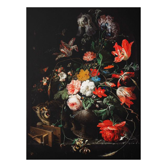 Print on forex - Abraham Mignon - The Overturned Bouquet