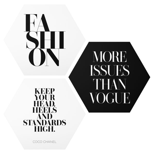 Alu-Dibond hexagon - Fashion Vogue & High Heels