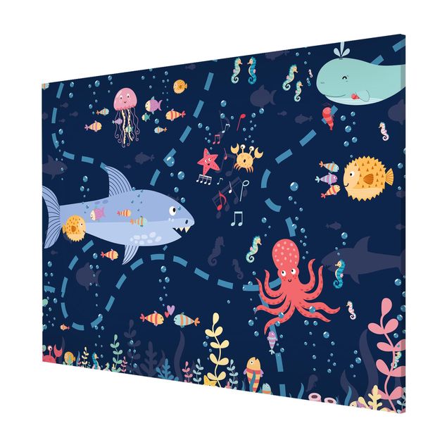 Magnetic memo board - Playoom Mat Under Water - An Expedition