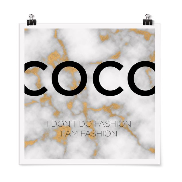 Poster - Coco - I Dont Do Fashion