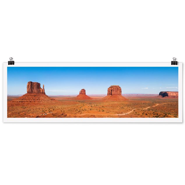 Panoramic poster nature & landscape - Rambling Colorado Plateau
