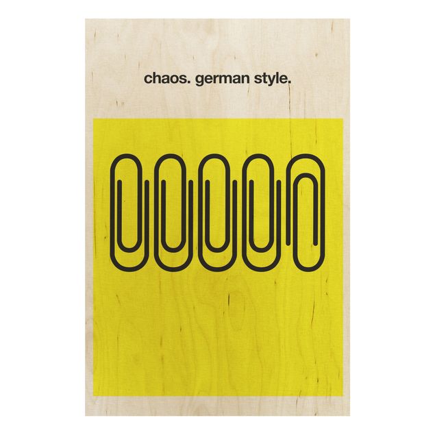 Print on wood - German Chaos