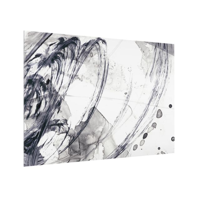 Glass Splashback - Sonar Black And White I - Landscape 3:4
