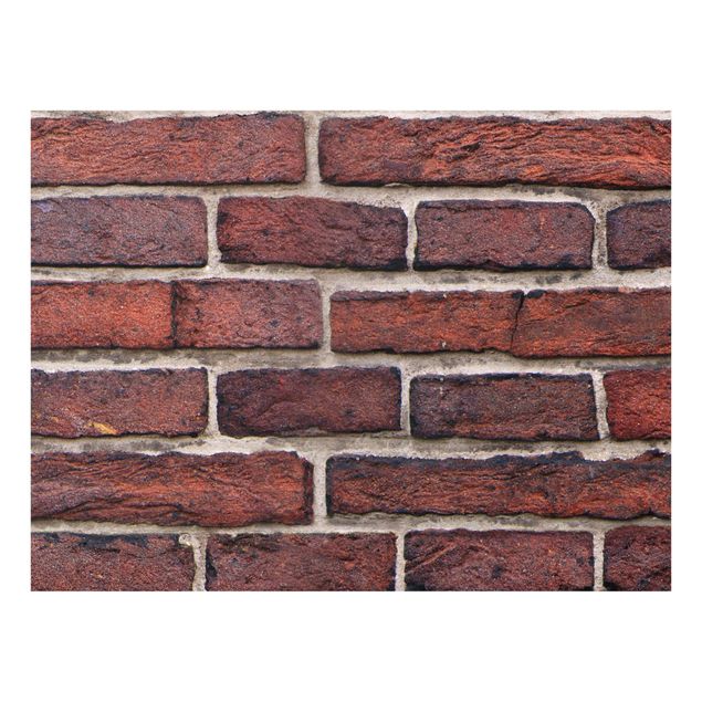 Glass Splashback - Brick Wall Red - Landscape 3:4