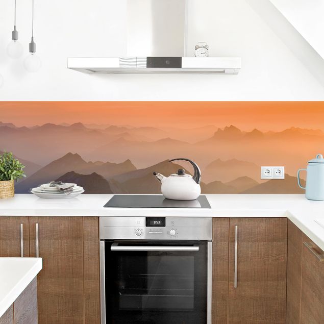 Kitchen wall cladding - View From The Zugspitze Mountain