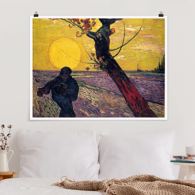 Poster - Vincent Van Gogh - Sower With Setting Sun