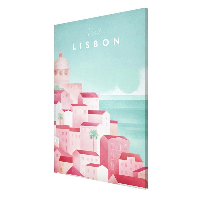 Magnetic memo board - Travel Poster - Lisbon