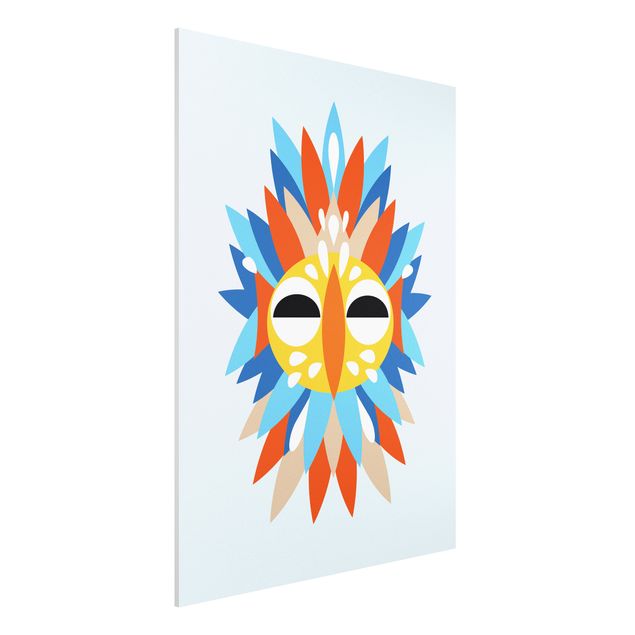 Print on forex - Collage Ethnic Mask - Parrot