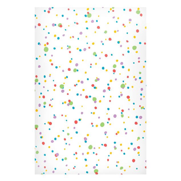 Magnetic memo board - Drawn Little Dots Colourful