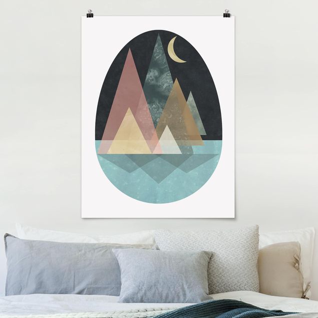 Poster abstract - Utopian Landscape - Moon