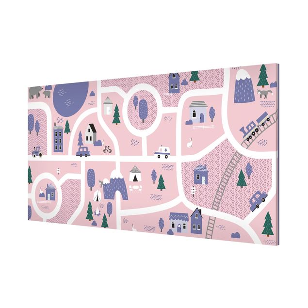Magnetic memo board - Playoom Mat Village - Off To The Countryside