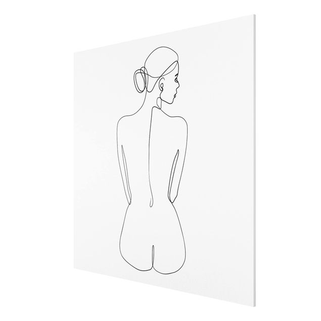 Print on forex - Line Art Nudes Back Black And White