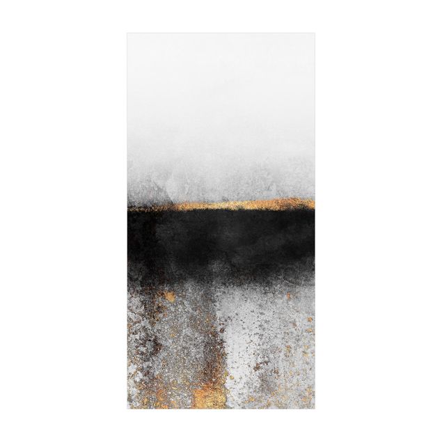 Abstract rugs Abstract Golden Horizon Black And White