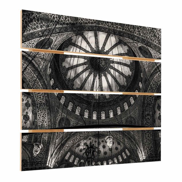 Print on wood - The Domes Of The Blue Mosque