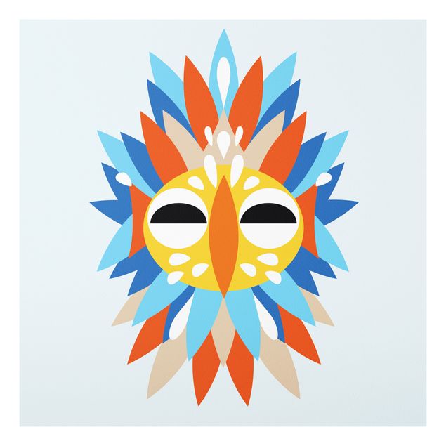 Print on forex - Collage Ethnic Mask - Parrot