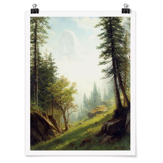 Poster art print - Albert Bierstadt - Among the Bernese Alps