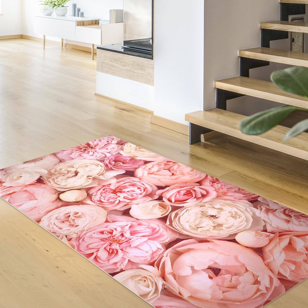 outdoor mat Roses Rosé Coral Shabby