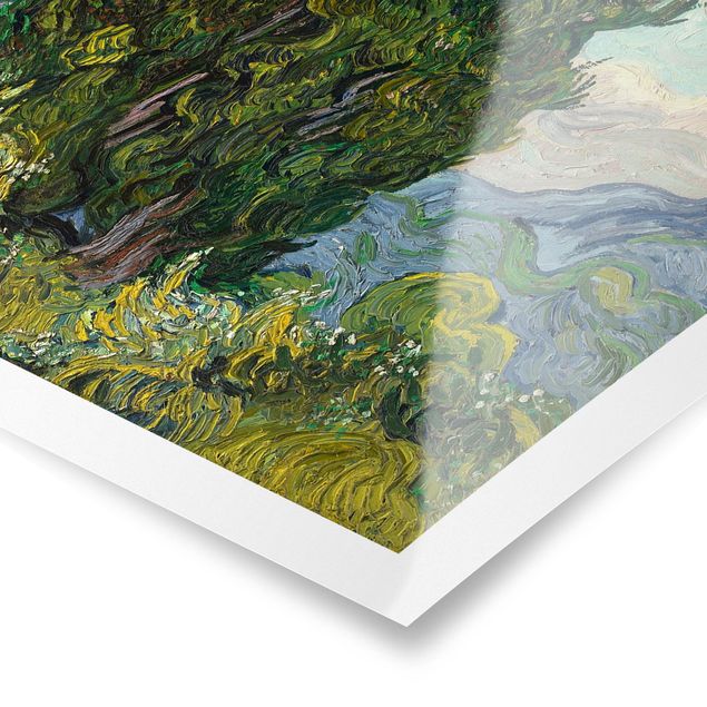 Poster art print - Vincent van Gogh - Cypresses