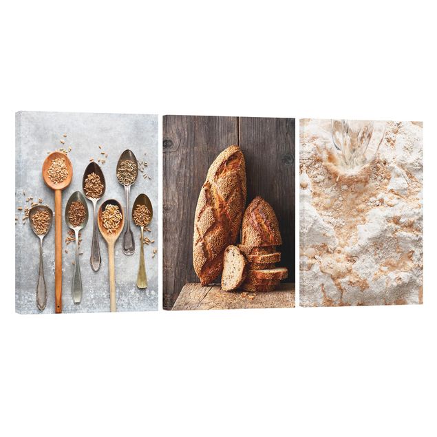 Print on canvas 3 parts - Baking bread