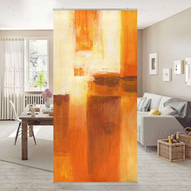 Room divider - Petra Schüßler - Composition In Orange And Brown 01