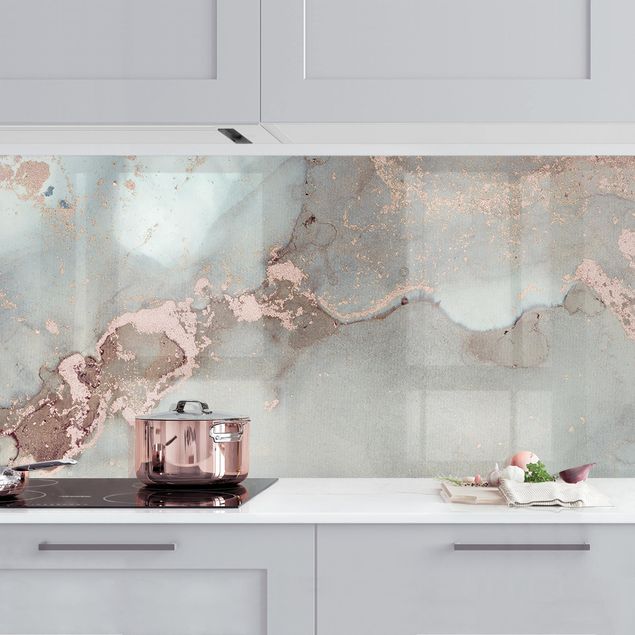 Kitchen splashback patterns Colour Experiments Marble Pastel And Gold