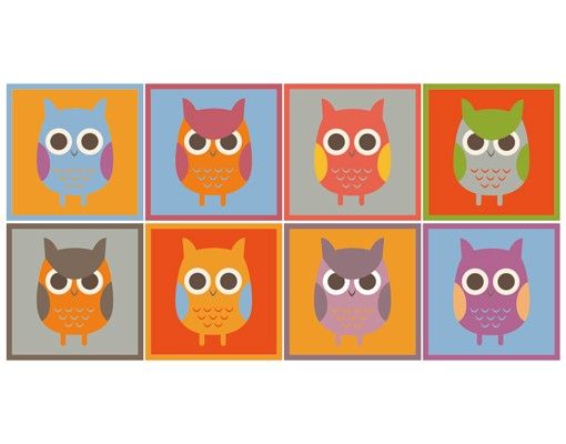 Wall stickers owl Owls Sticker Set