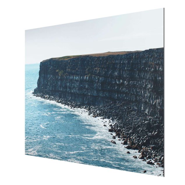 Print on aluminium - Rocky Islandic Cliffs