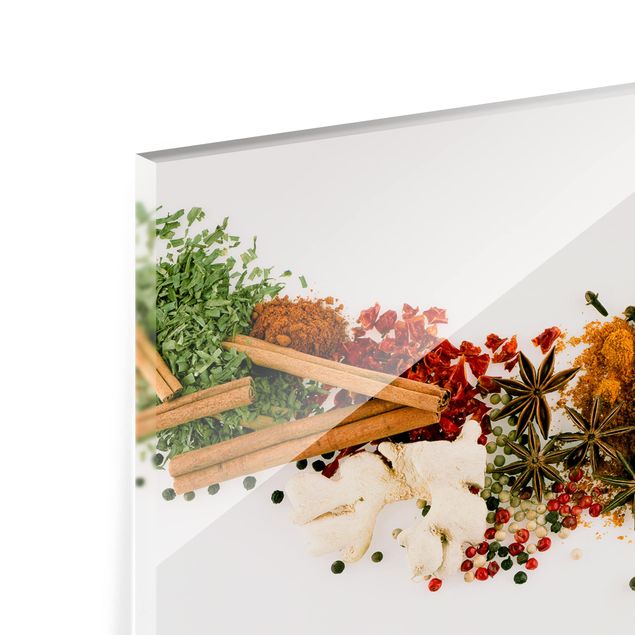 Glass Splashback - Spices And Dried Herbs - Landscape 3:4